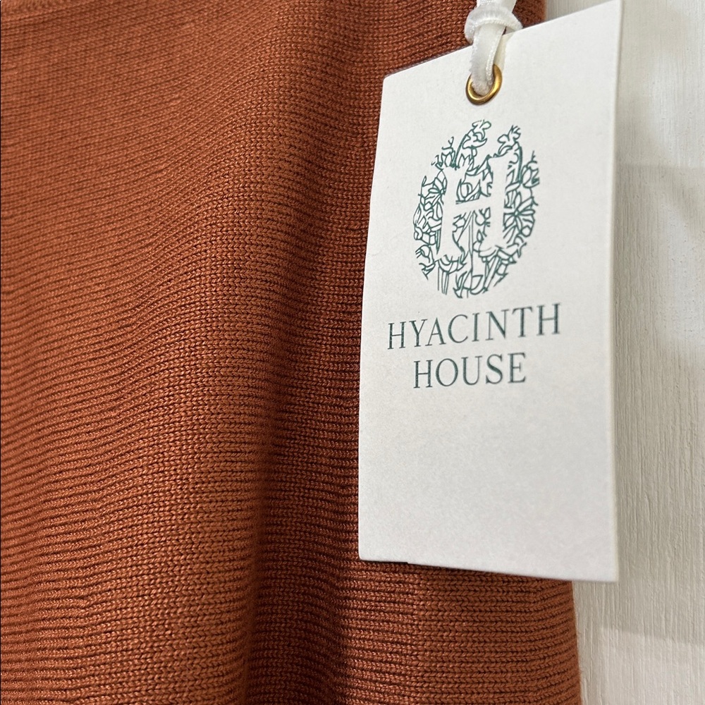 TUCKERNUCK HYACINTH HOUSE CHESTNUT CONNIE KNIT MINI SKIRT Sz LG NEW - Picture 4 of 9